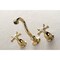 Kingston Brass KS3022NX Two-Handle Wall Mount Tub Faucet, Polished Brass KS3022NX - alternate 5